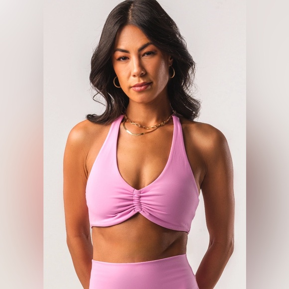 ACTA Other - ACTA Size Medium Sports Bra Halter Neck Blossom Pink NWOT